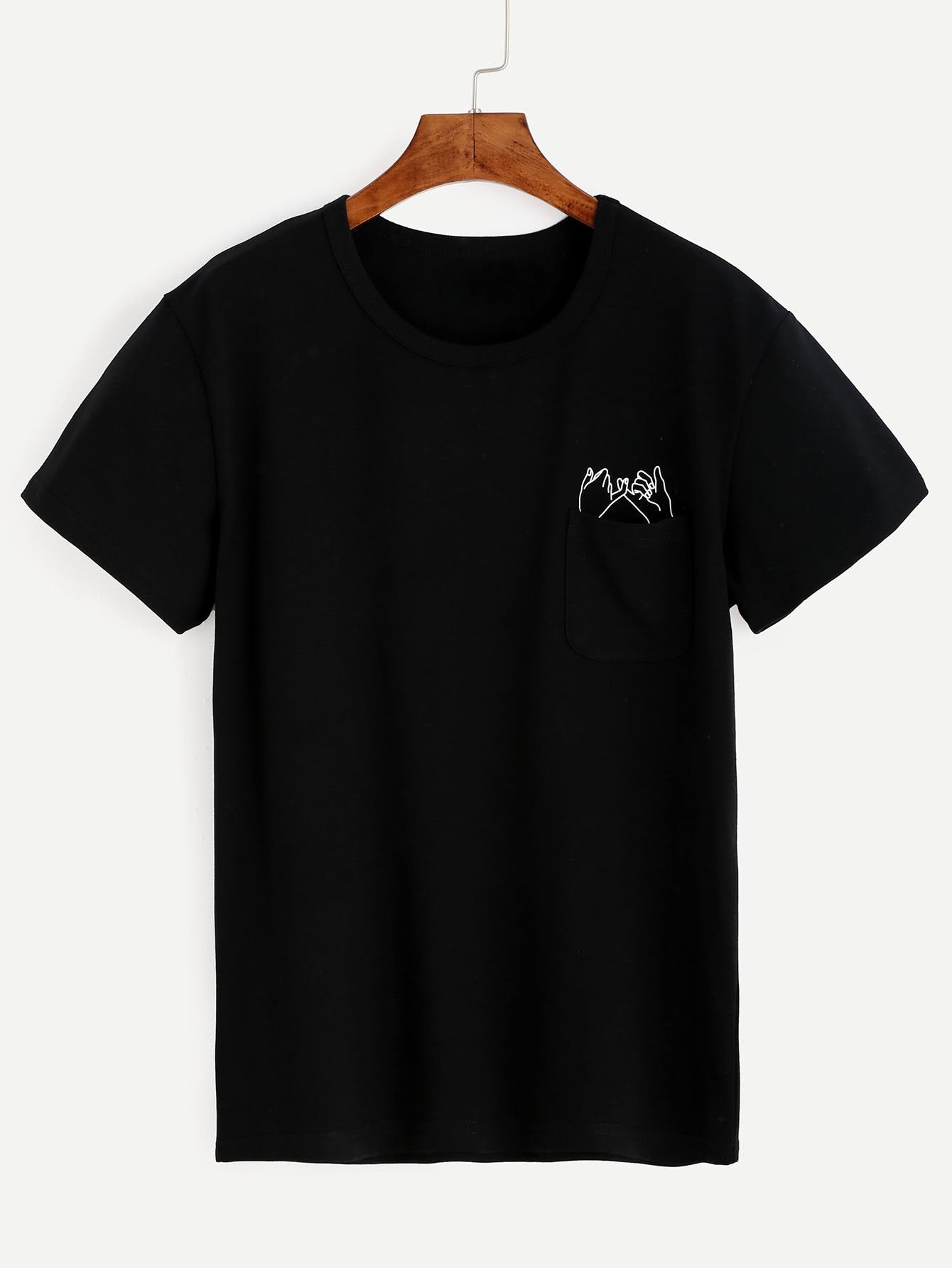 Gesture Print Pocket Patch Tee