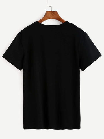 Gesture Print Pocket Patch Tee