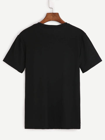 Slogan Print T-shirt