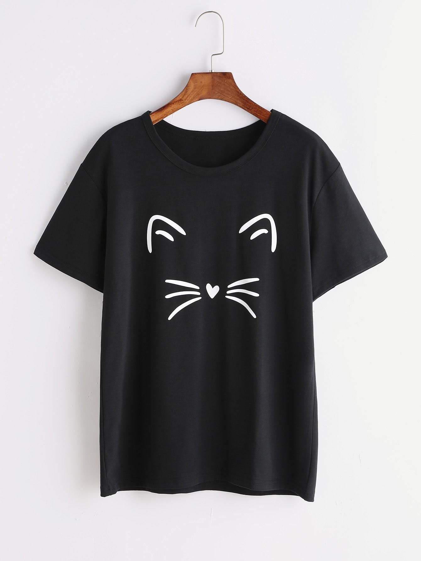 Cat Print Tee