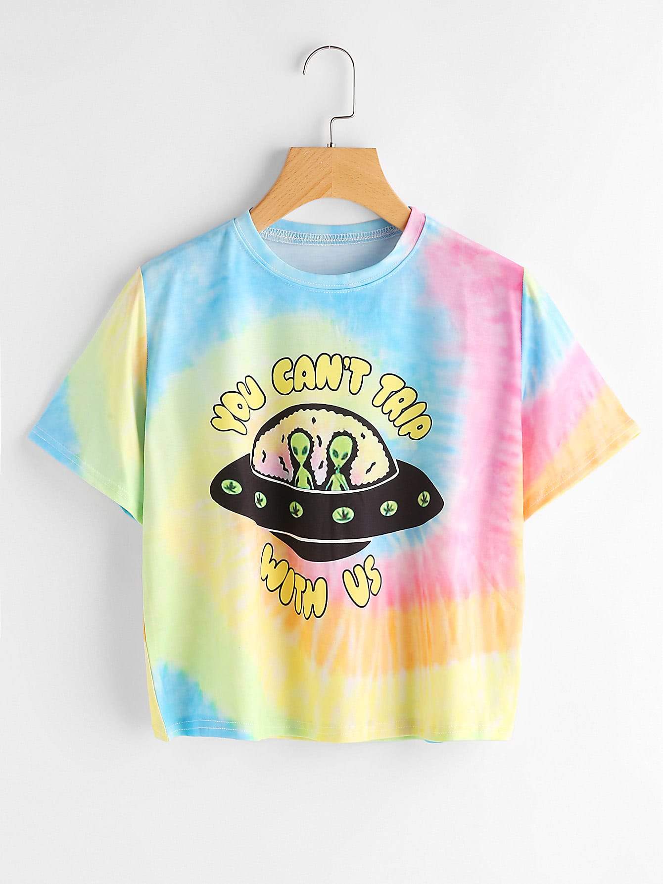 Alien Print Water Colour Tee