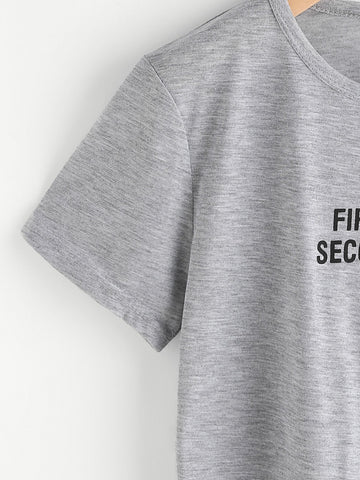 Slogan Graphic Tee