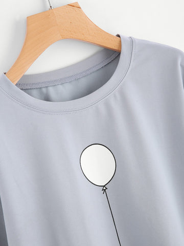 Balloon Print T-shirt