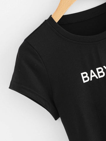 Letter Print Tee