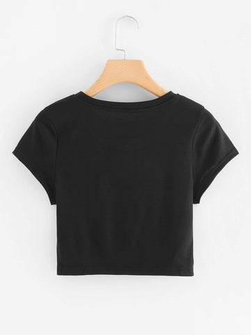 Letter Print Tee