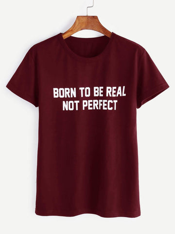 Letter Print Tee