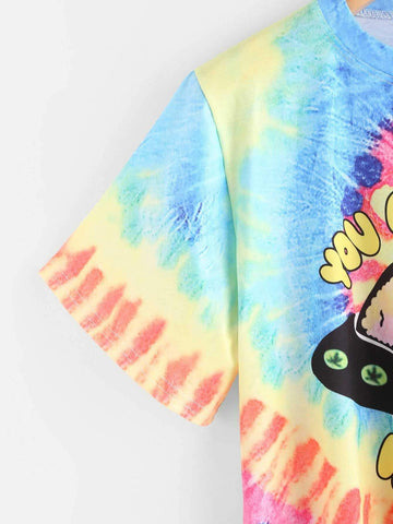 Alien Print Water Colour Tee