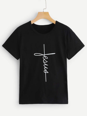 Letter Graphic Tee