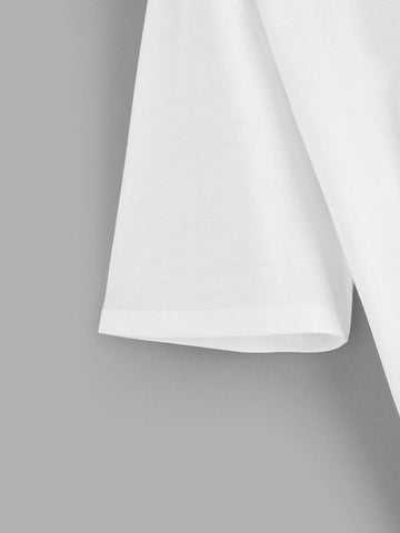 Figure And Letter Graphic Tee
