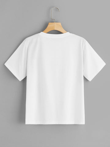 Abstract Figure Print Tee