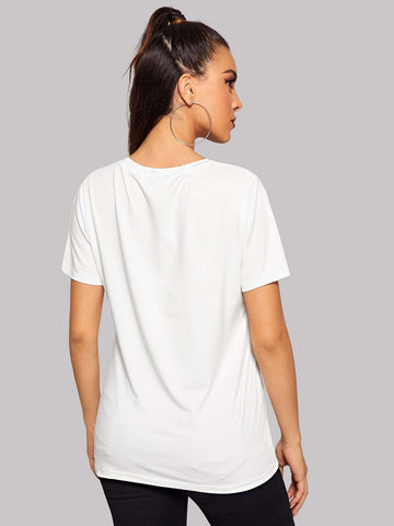 Letter Print Tee