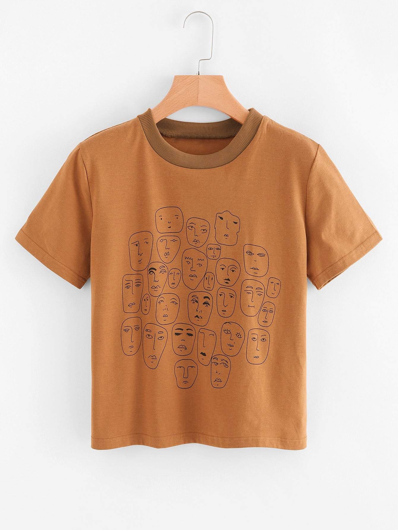 Cartoon Portrait Graphic Tee