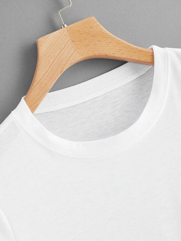 Letter And Mountain Print Tee