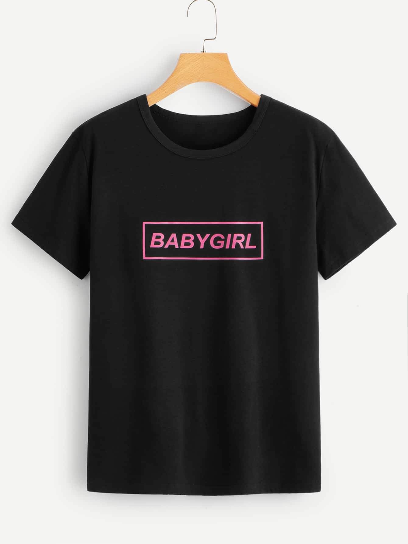 Letter Print Tee