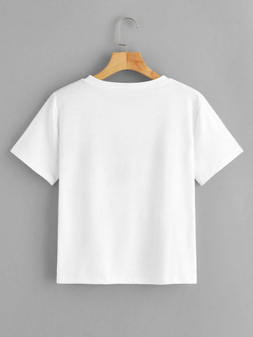 Letter Print Tee