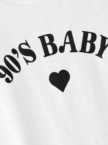 Letter Print Tee