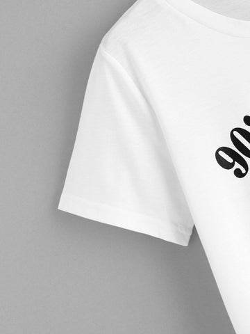 Letter Print Tee