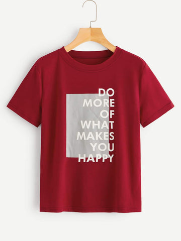 Slogan Graphic Tee