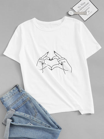 Gesture Print Tee