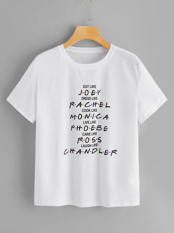 Letter Print Tee