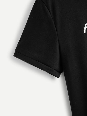 Letter Print Tee