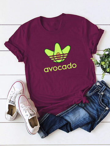 Letter & Cartoon Print Tee