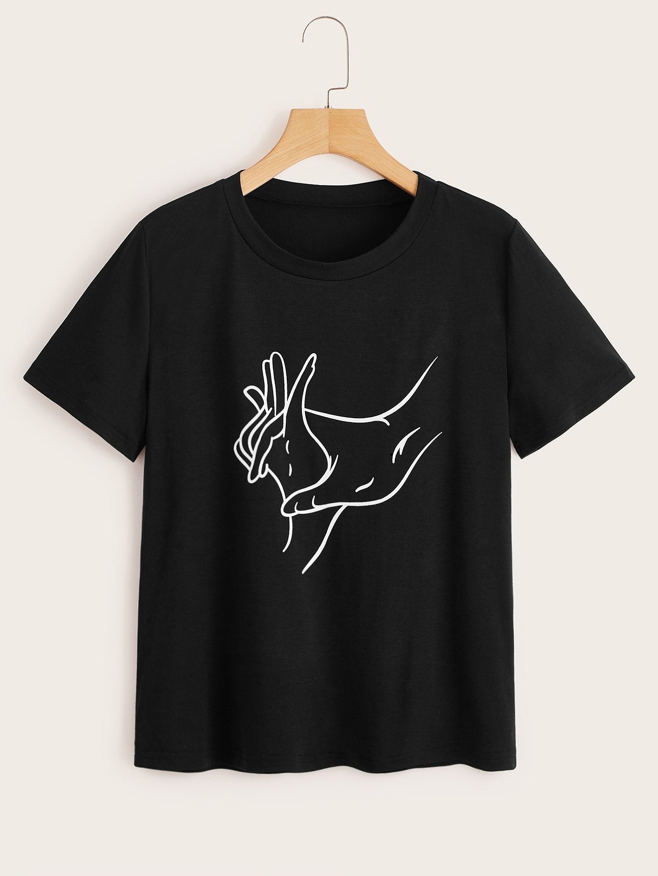 Gesture Print Short Sleeve Tee