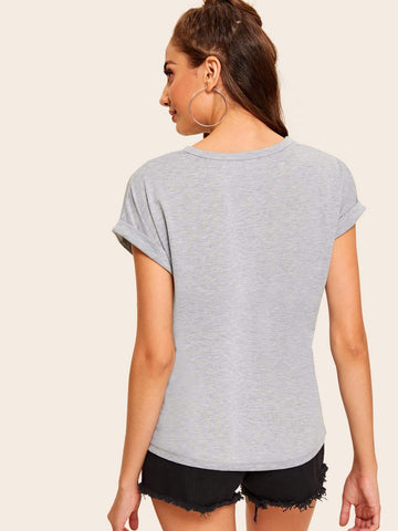 Letter Print Tee