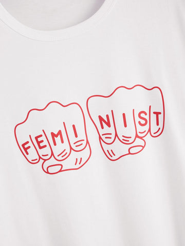 Letter Fist Print Tee