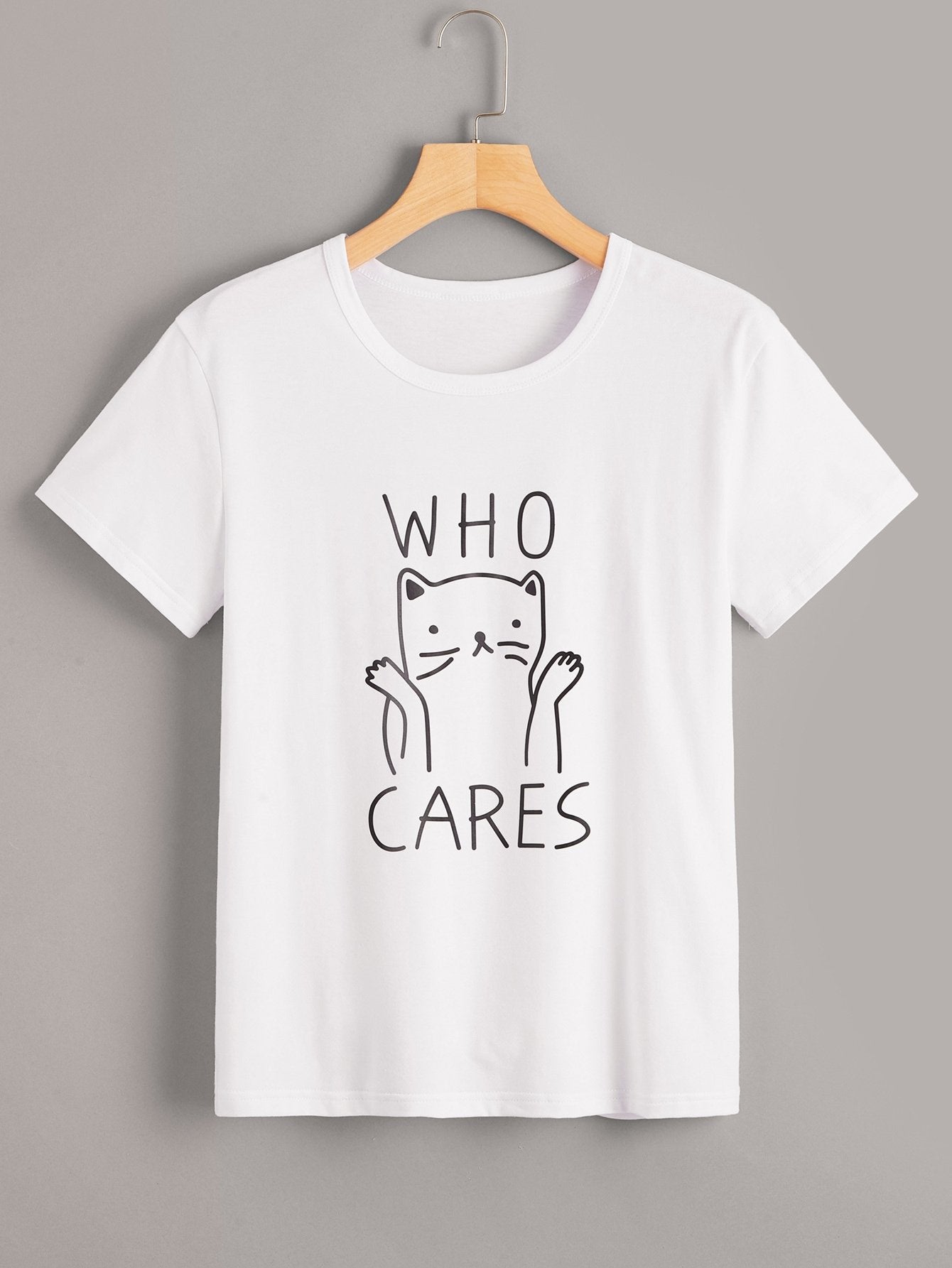 Letter And Cartoon Print Tee