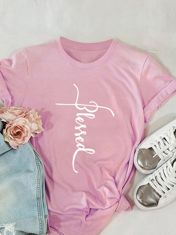 Letter Print Tee