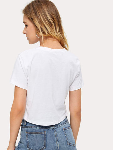 Letter Print Tee
