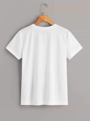 Figure & Letter Graphic Tee