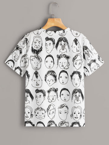 Random Figure Graphic Tee
