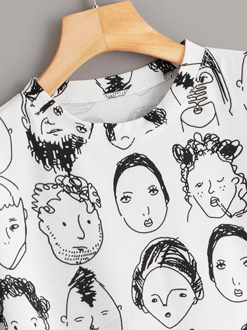 Random Figure Graphic Tee