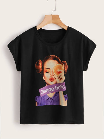 Figure Print Tee