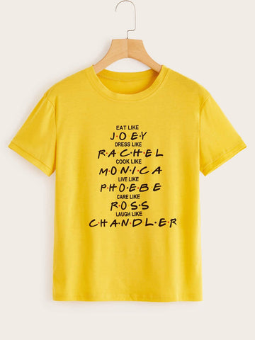 Letter Print Tee