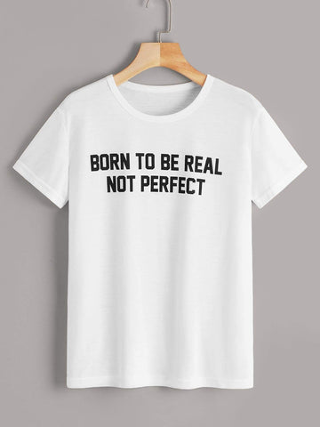 Letter Print Tee