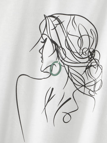 Figure Print Tee