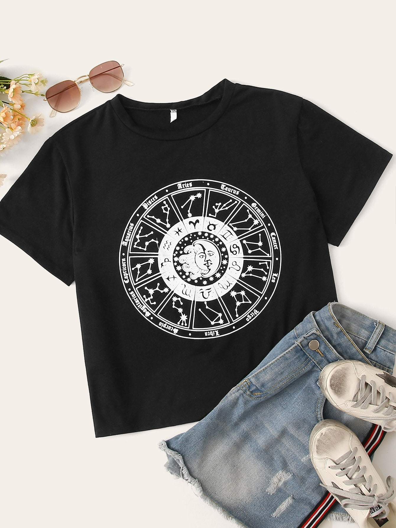 Constellation Disk Print Tee