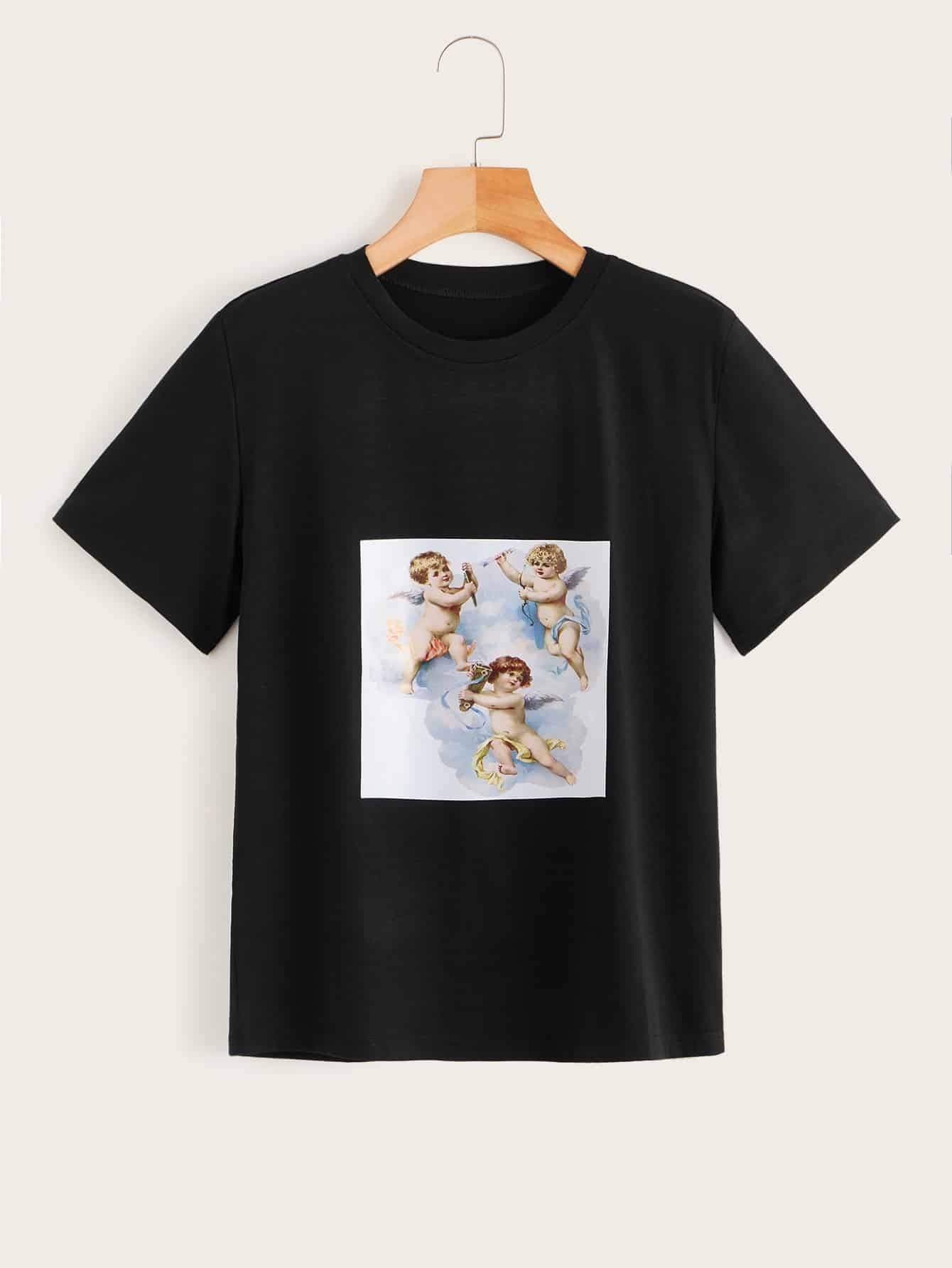 Angel Print Tee