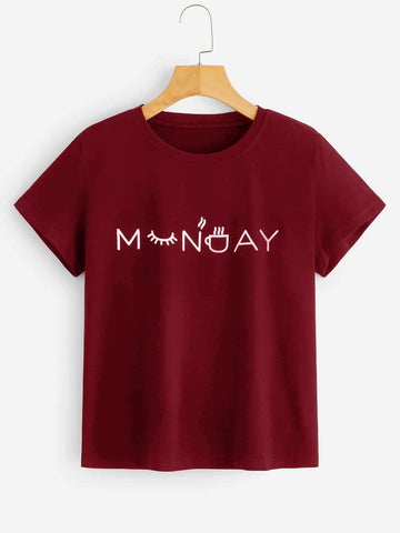 Letter Print Tee