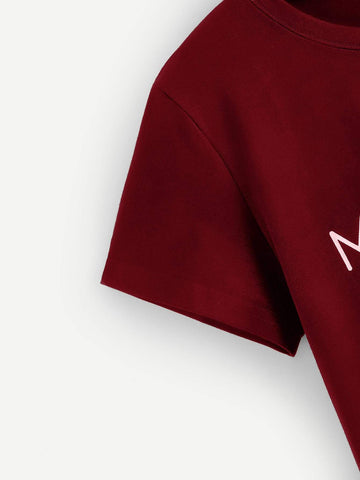 Letter Print Tee