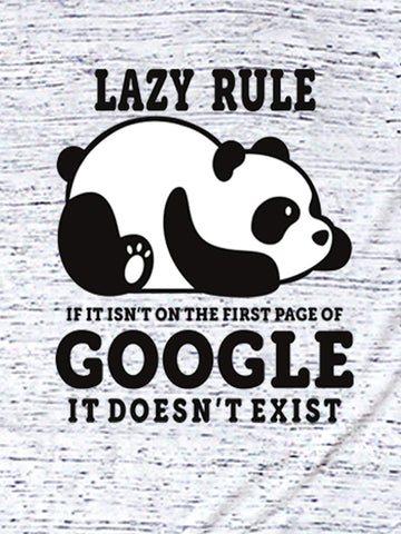 Letter & Panda Graphic Tee