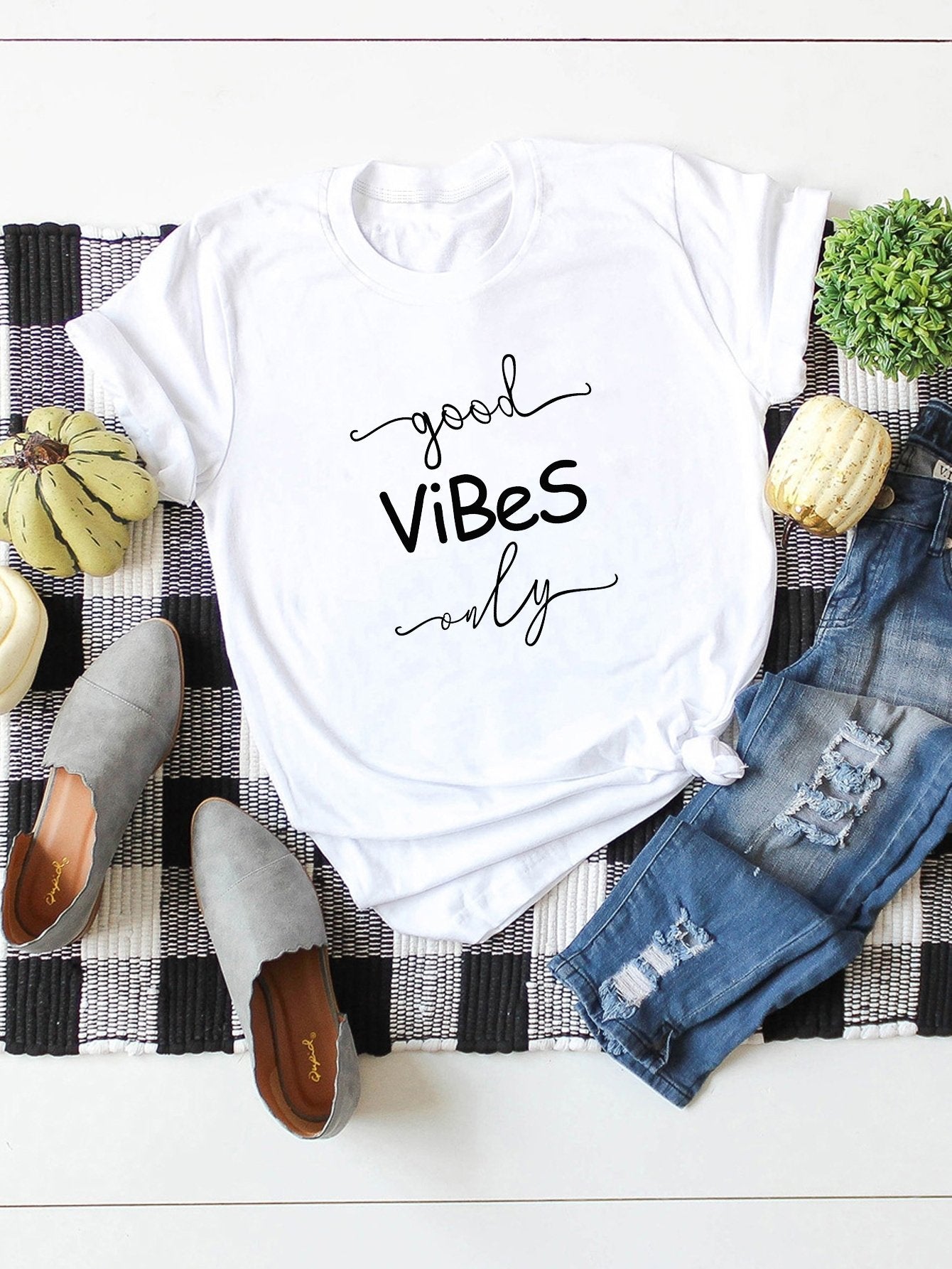 Letter Print Tee