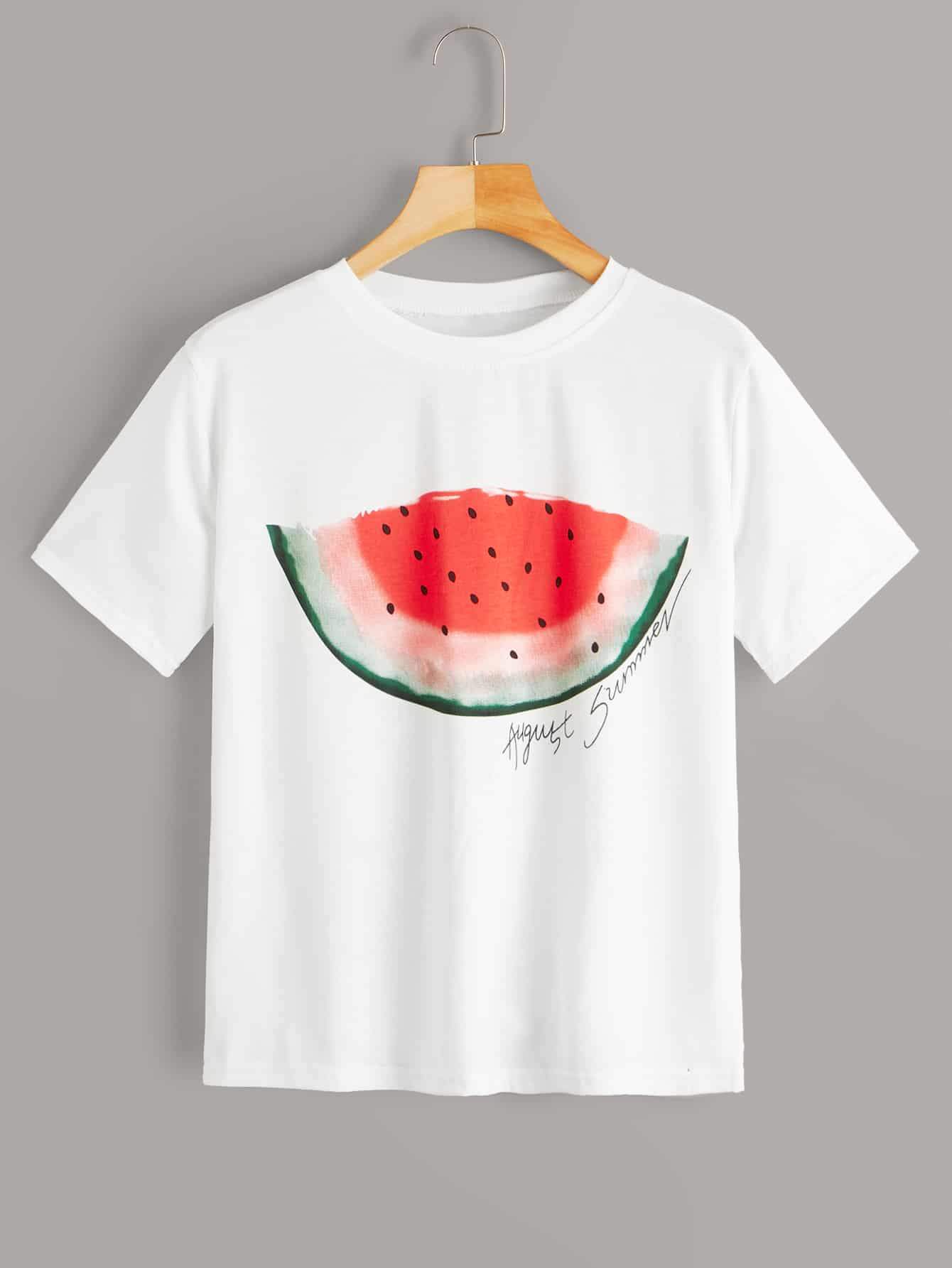 Watermelon Print Tee