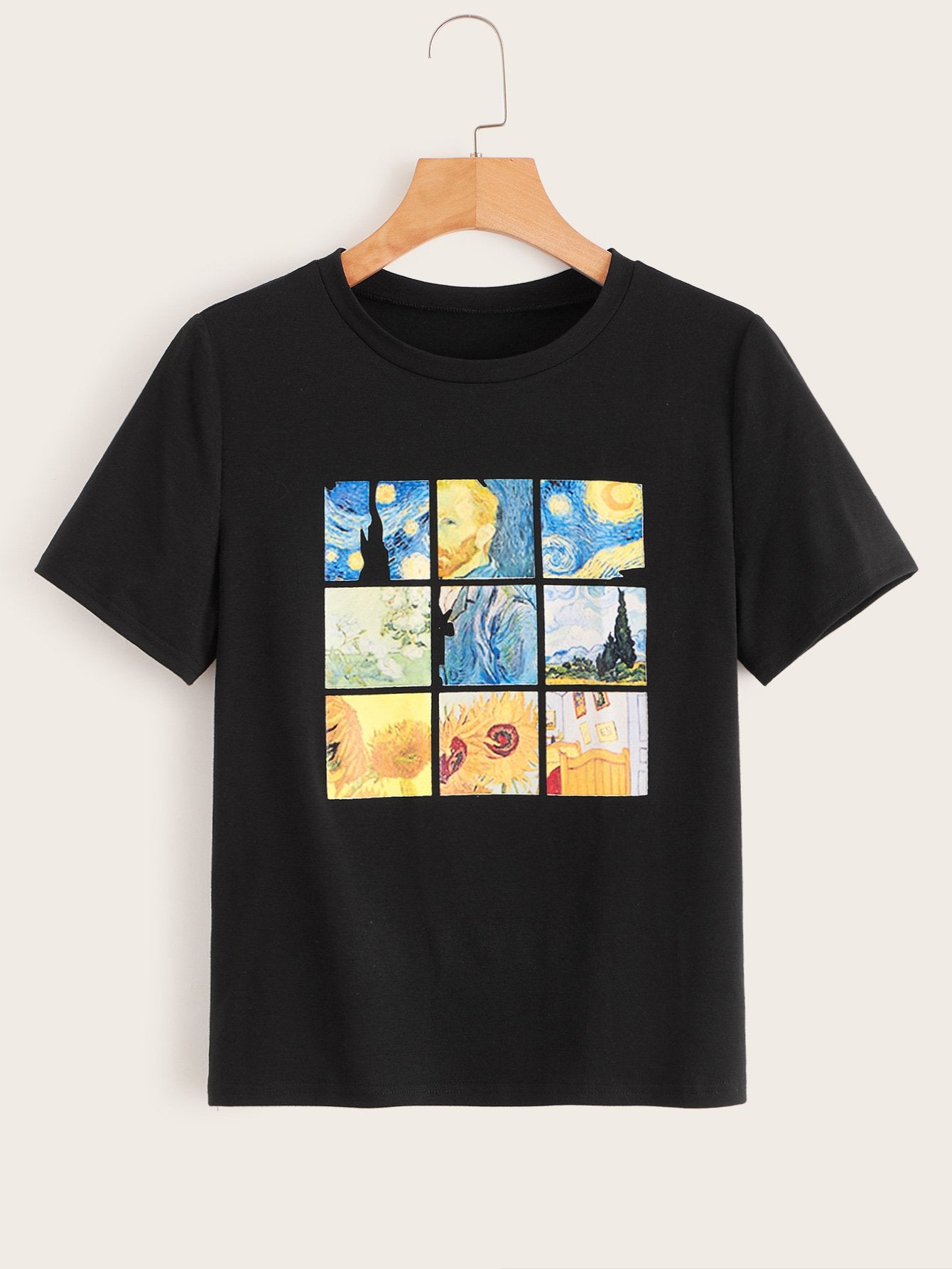 Van Gogh Oil Painting Pattern Tee