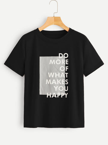 Slogan Graphic Tee