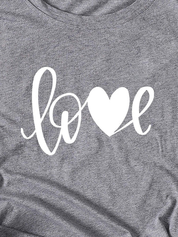 Letter Print Tee