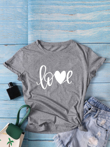 Letter Print Tee